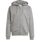 Adidas Casaco em moletão 'Trefoil Essentials' acinzentado