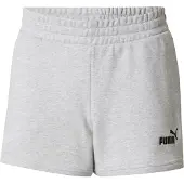 Puma Calças de desporto 'ESS No. 1' cinzento claro / preto