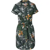 KOROSHI Vestidos camiseiros limão / oliveira / preto / branco