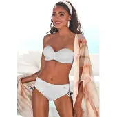 LASCANA Top de biquíni branco