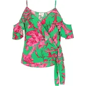 IZIA Top 'Fashion Look' verde / rosa