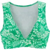 Venice beach Top de biquíni verde / offwhite