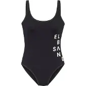 Elbsand Fato de banho preto / branco