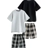 Next Pijama bege escuro / cinzento / preto