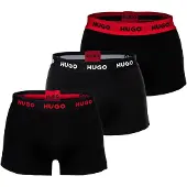 HUGO Boxers vermelho / preto / branco