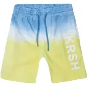 KOROSHI Calças azul fumado / limão / branco