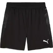 Puma Calças de desporto 'TeamCup' preto / branco