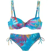 LASCANA Biquíni azul / baga / laranja / rosa