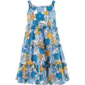 Happy girls Vestido safira / opal / laranja / branco