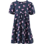 Happy girls Vestido navy / rosa escuro / branco
