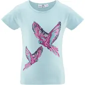 Happy girls Camisola azul claro / baga / rosa