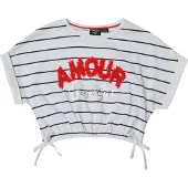 KOROSHI Camisola azul / vermelho / branco