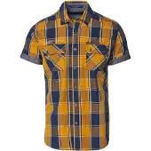 KOROSHI Camisa navy / ocre