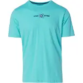 KOROSHI Camisa navy / jade / branco