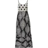 KOROSHI Vestido preto / branco