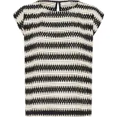 Kaffe Blusa 'KAMolin' preto / branco