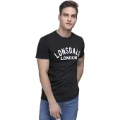 Lonsdale Camisa 'Bradfield' preto / branco