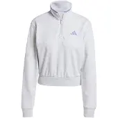 Adidas Camisola Curta com Fecho a 1/4 em Moletão Essentials