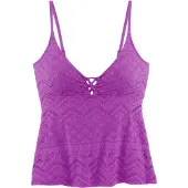 LASCANA Top de tankini roxo