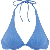 Copenhagen Studios Top de biquíni azul