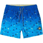 KOROSHI Calções de banho azul / azure / branco