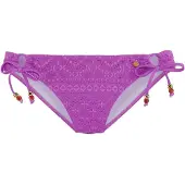 LASCANA Cueca biquíni castanho / ouro / roxo