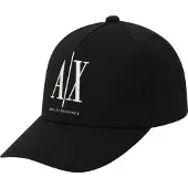 Armani Exchange para homem. XM000811AF13343UC001 Boné de basebol preto (OSFA), Casual, Algodão
