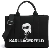 Karl Lagerfeld Shopper 'Ikon Aquarelle' preto