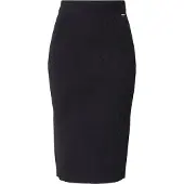 Armani Exchange para mulher. 8NYN9AYMH6Z1200 Saia midi preta (S), Preto, Casual, Viscoso