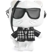 Karl Lagerfeld Mala de ombro 'IKON-Choupette' ecru / preto / branco