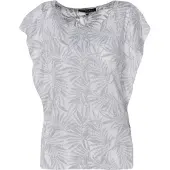 KOROSHI Blusa cinzento / branco
