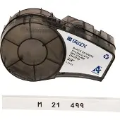 Brady M21-375-499 fita preto sobre branco 9,53mm x 4,88m