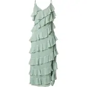 Vila Vestido Midi Sem Mangas Luna Strap Ankle