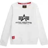 Alpha industries Sweatshirt preto / branco
