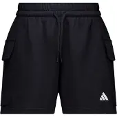 Adidas Calças de desporto 'Essentials' preto / branco