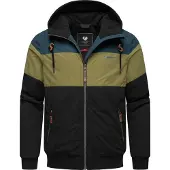 Ragwear Casaco outdoor azul / verde / oliveira / preto