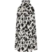 Faina Vestido de verão 'Fashion Look' ecru / preto