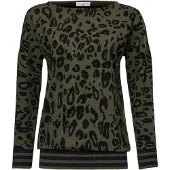 HEINE Pullover oliveira / preto