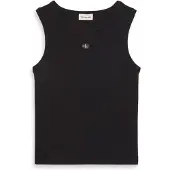 Calvin Klein Jeans Top 'Tank' preto / branco