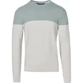 KOROSHI Pullover cinzento claro / menta