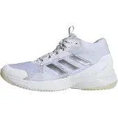 Adidas Sapatilha de desporto 'Crazyflight 6' cinzento claro / prata / branco