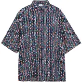 Desigual Camisa azul / azul escuro / verde / laranja