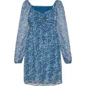 Mymo Vestido azul / azul claro / azul escuro / branco