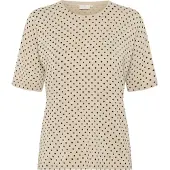 Kaffe Pullover 'KALiz' bege mosqueado / preto