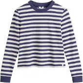 Mela London Camisa 'Aastha' azul escuro / branco