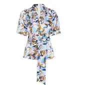 Inwear Blusa 'IWSendra' azul / azul claro / lilás / branco