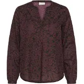 Kaffe Blusa 'KABeathe' castanho escuro / preto