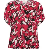 Kaffe Blusa 'KAAmber' vermelho / preto / branco