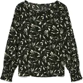 Vero Moda Blusa 'VMLYDIA' bege / preto