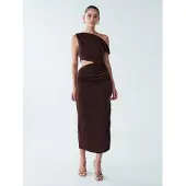 BWLDR Vestido 'Maree' castanho